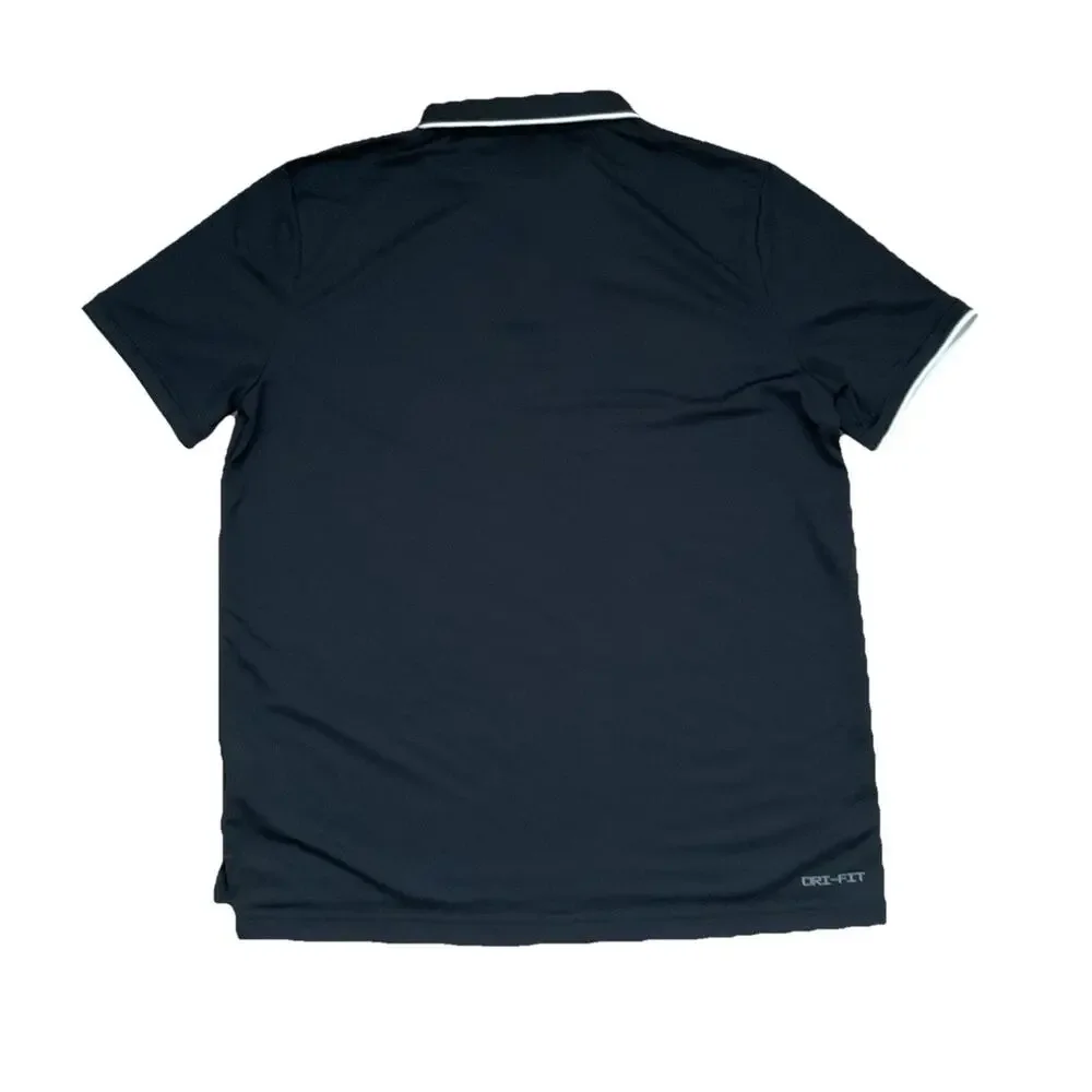 Nike UGA Bulldogs Men’s Soccer Polo Black Dry-Fit UPF 40+ CW3415-010 NWT Size L